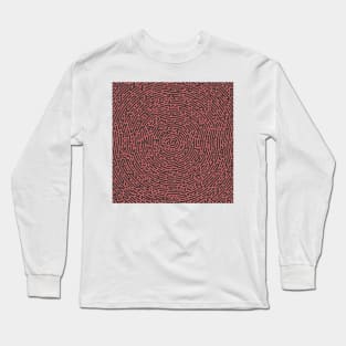 Circular Spiral Turing Pattern (Rose Gold) Long Sleeve T-Shirt